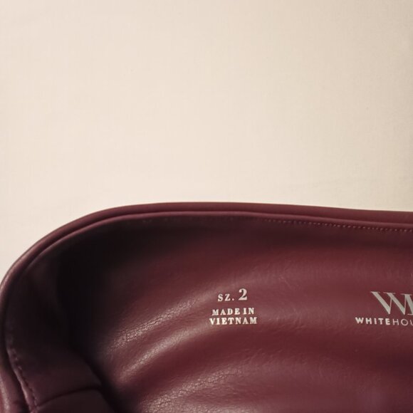 White House Black Market Runway Legging Size 2 Faux Leather Mid Rise Mauve Color - Picture 7 of 11